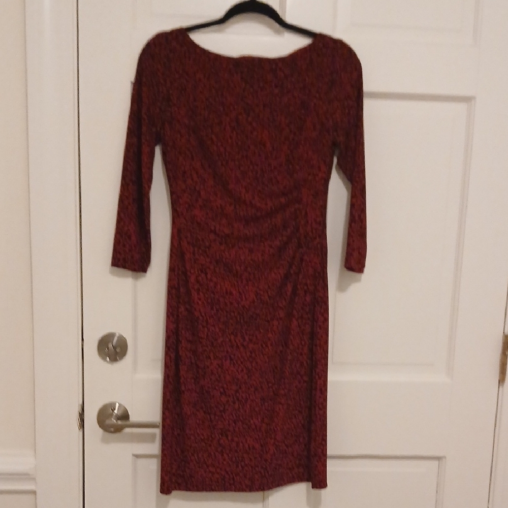 Lauren Ralph Lauren Red Long Sleeve Dress